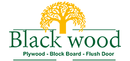 black wood logo